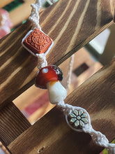Load image into Gallery viewer, Tigers Eye Mushroom Macrame Necklace