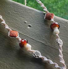 Load image into Gallery viewer, Tigers Eye Mushroom Macrame Necklace