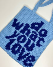 Load image into Gallery viewer, The Blues Hibiscus Crochet Bag