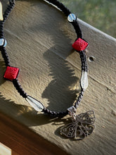 Load image into Gallery viewer, Lunar Moth Macrame Necklace
