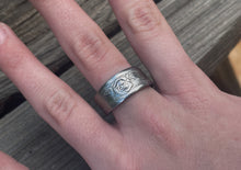 Load image into Gallery viewer, “No Rain, No Rose” Silverware Rings
